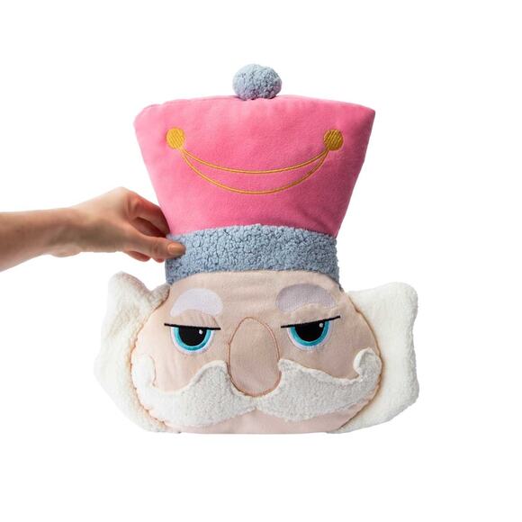 🔥Christmas Nutcracker Head Throw Pillow BNWT🔥 - Picture 2 of 3